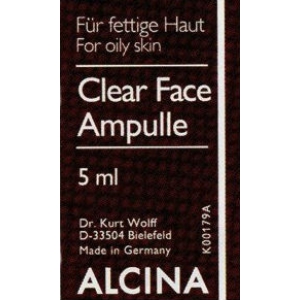 Alcina Clear Face Ампулы очищающие для жирной кожи 5 мл