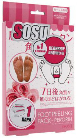 Sosu Японские носочки для педикюра с ароматом розы