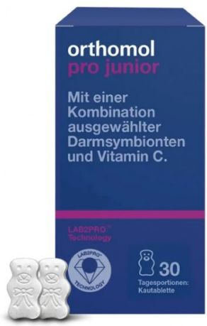 Orthomol Pro Junior Витамины для ЖКТ и иммунитета детей Ортомол Про Джуниор, 30 дней