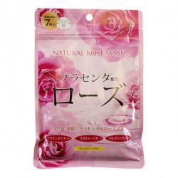 Japan Gals Японская маска для лица с плацентой и экстрактом розы