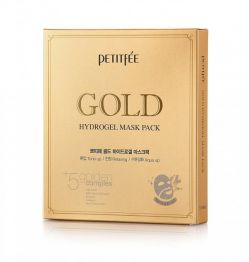 PETITFEE Gold Гидрогелевая маска для лица с золотым комплексом +5