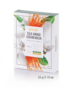 PETITFEE Silk Amino Serum Маска для лица с протеинами шелка